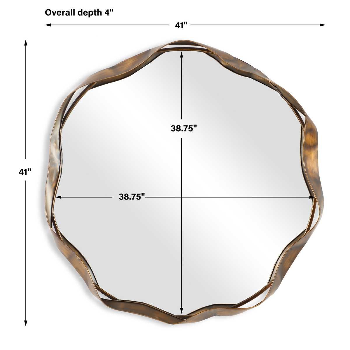 Catch The Wave Round Mirror - elegant and functional accent pieces for any room | Image 6 | InSTYLE Home & Rugs