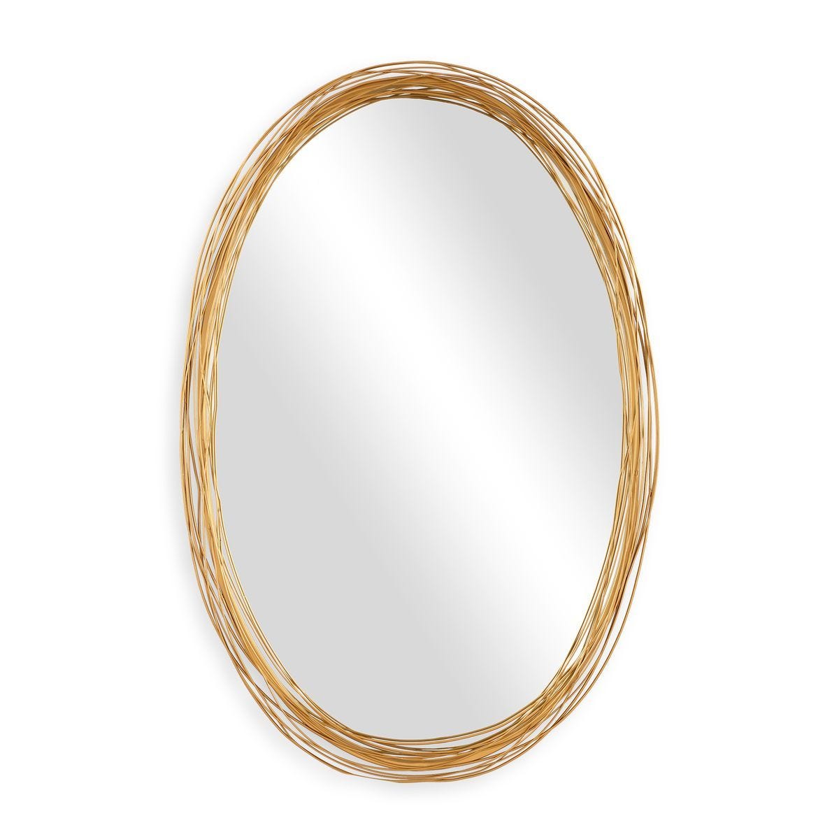 Gillian Oval Mirror - perfect for enhancing light and creating a sense of space | Image 2 | InSTYLE Home & Rugs