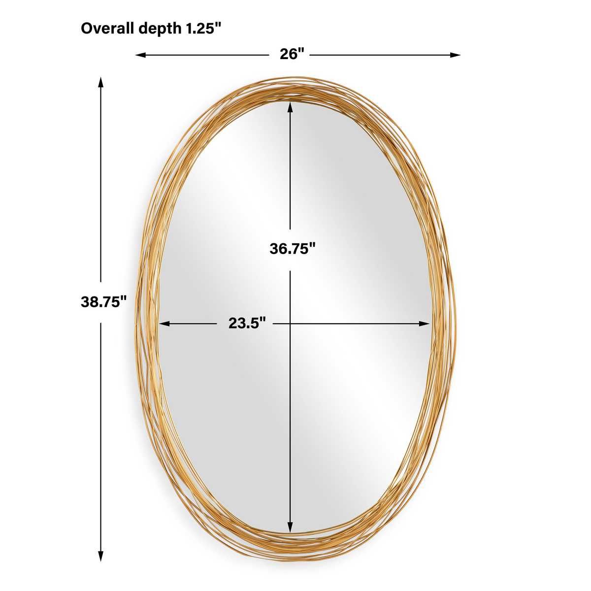 Gillian Oval Mirror - perfect for enhancing light and creating a sense of space | Image 6 | InSTYLE Home & Rugs