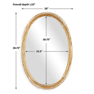 Gillian Oval Mirror - perfect for enhancing light and creating a sense of space | Image 6 | InSTYLE Home & Rugs