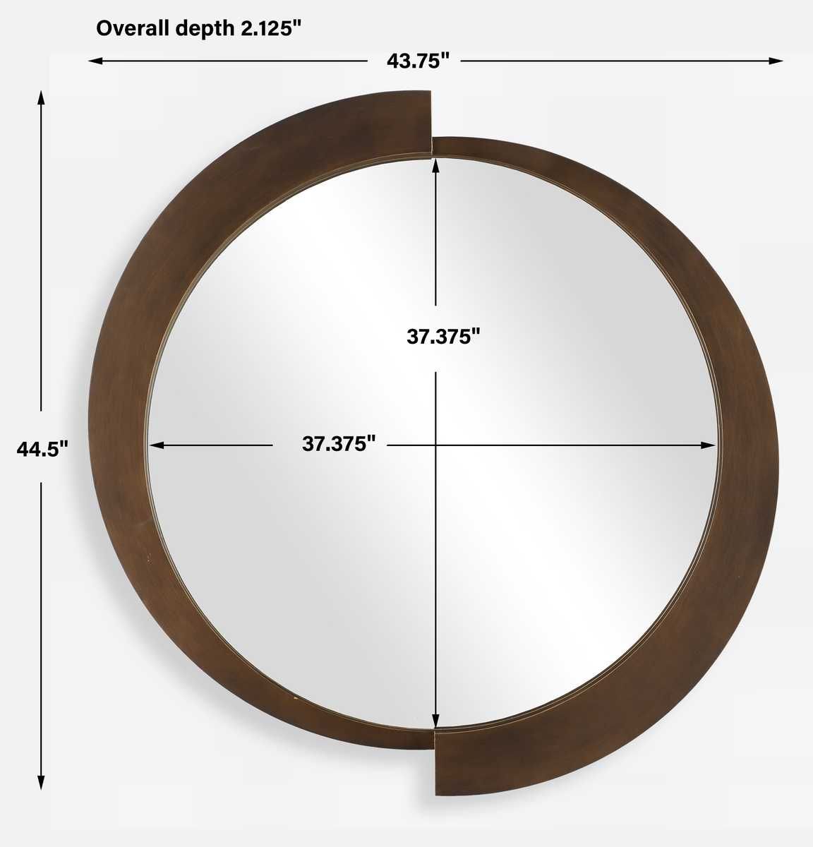 Reverse Round Mirror - perfect for enhancing light and creating a sense of space | Image 5 | InSTYLE Home & Rugs