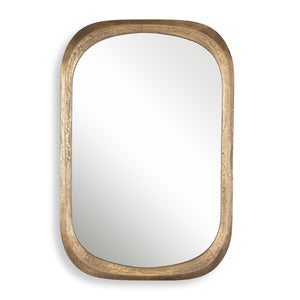 Malone Mirror, Brass - perfect for enhancing light and creating a sense of space | Image 2 | InSTYLE Home & Rugs