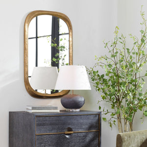 Malone Mirror, Brass - perfect for enhancing light and creating a sense of space | Image 3 | InSTYLE Home & Rugs