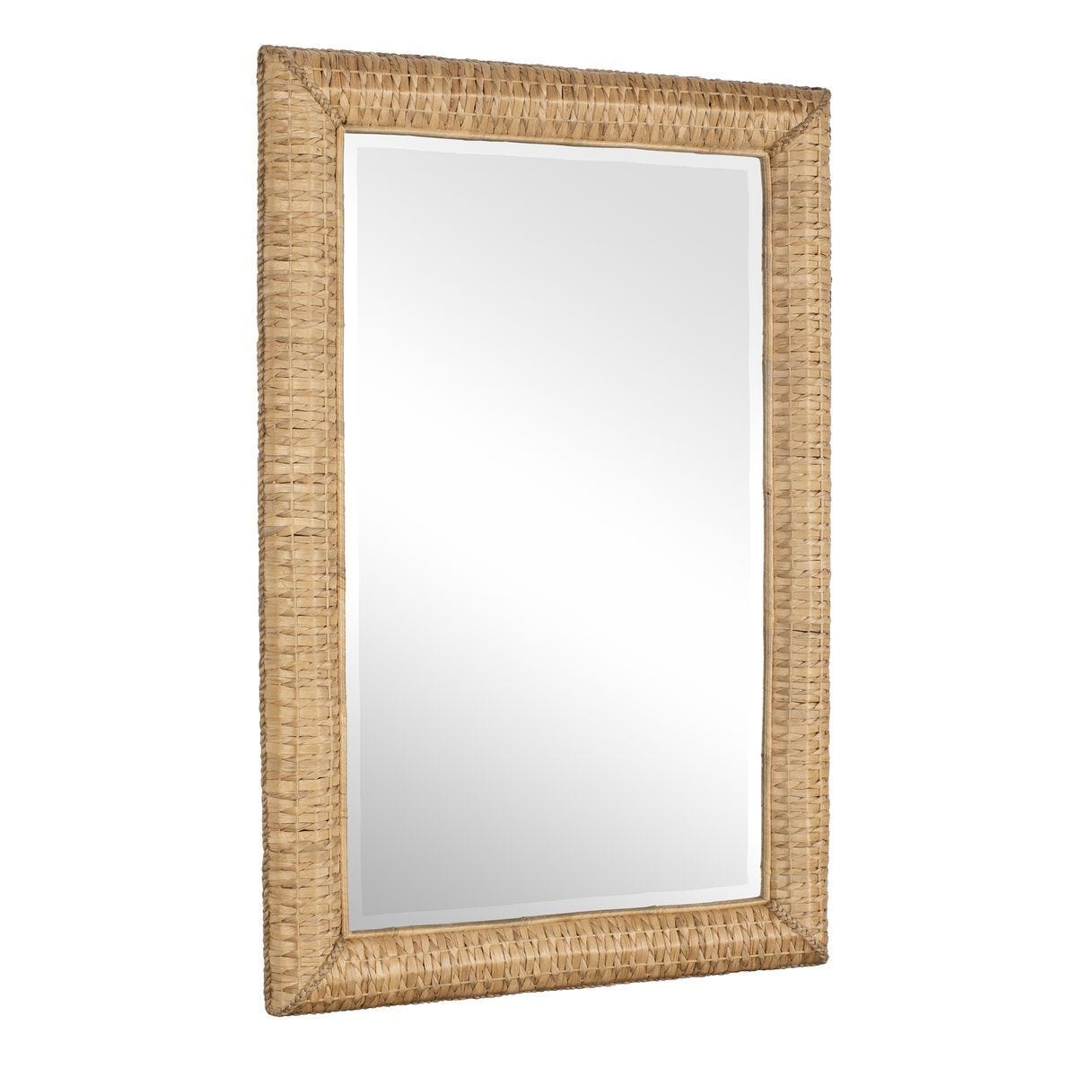 Twisted Seagrass Large Mirror - perfect for enhancing light and creating a sense of space | Image 4 | InSTYLE Home & Rugs