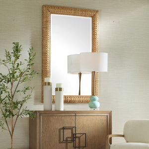 Twisted Seagrass Large Mirror - perfect for enhancing light and creating a sense of space | Image 3 | InSTYLE Home & Rugs