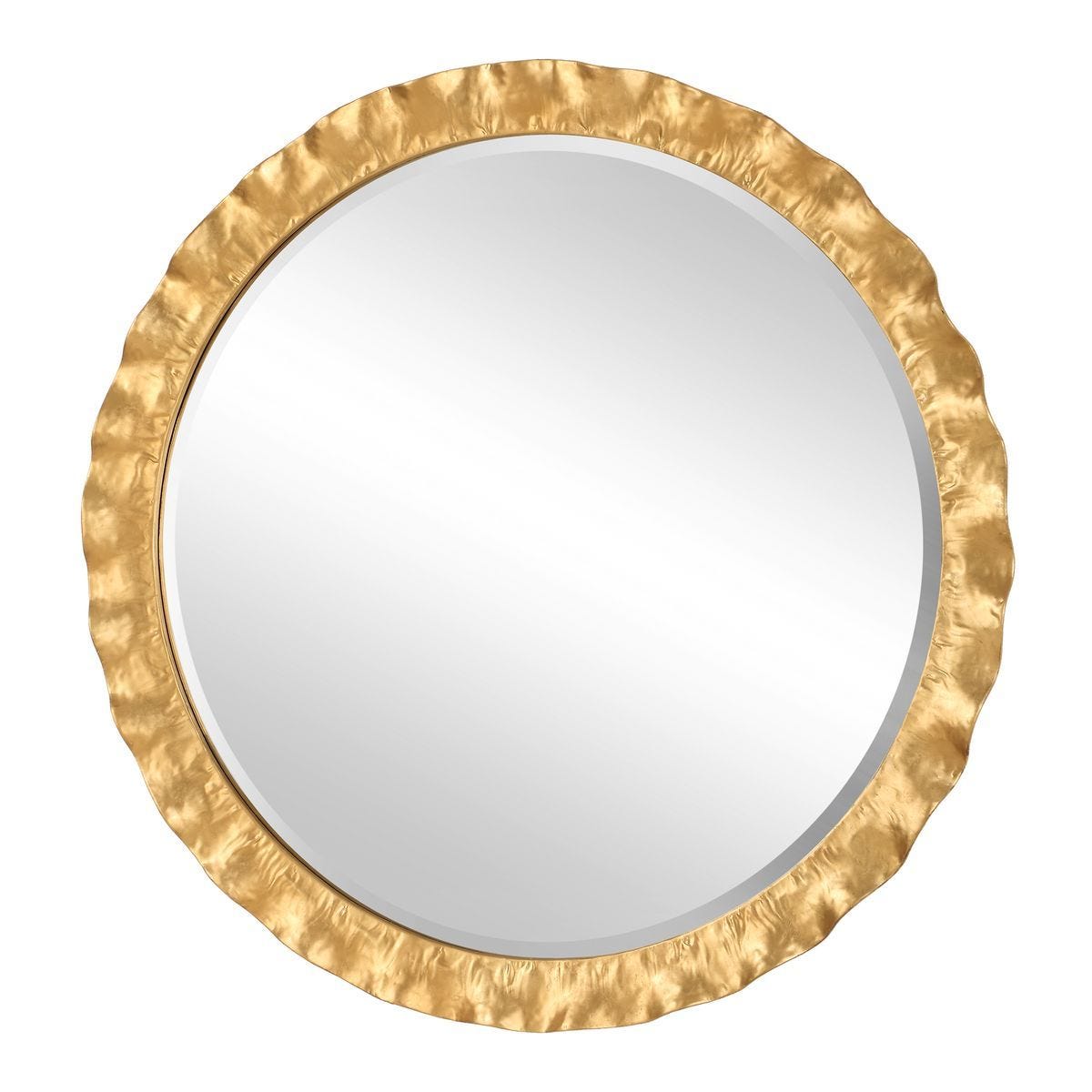 Haya Round Mirror, Gold - available in various shapes, sizes, and frame styles | Image 4 | InSTYLE Home & Rugs