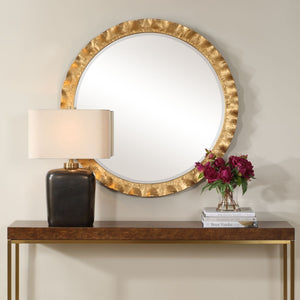 Haya Round Mirror, Gold - available in various shapes, sizes, and frame styles | Image 1 | InSTYLE Home & Rugs