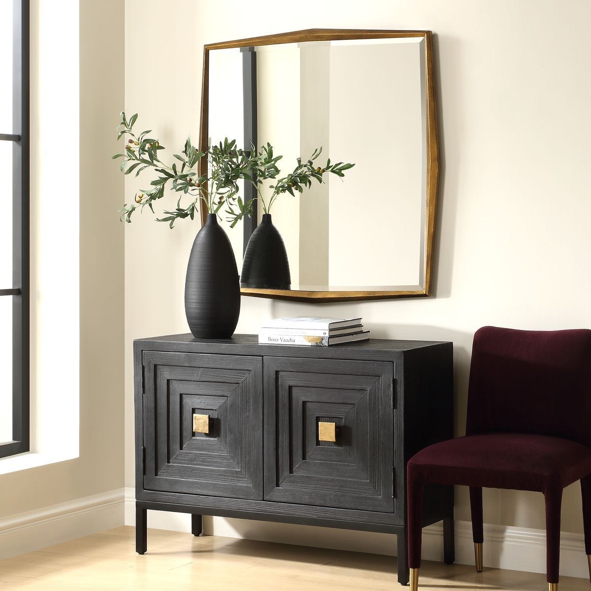 On Point Square Mirror - perfect for enhancing light and creating a sense of space | Image 3 | InSTYLE Home & Rugs
