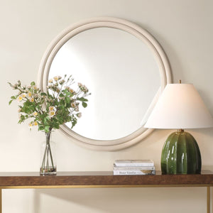 Florian Round Mirror - perfect for enhancing light and creating a sense of space | Image 1 | InSTYLE Home & Rugs