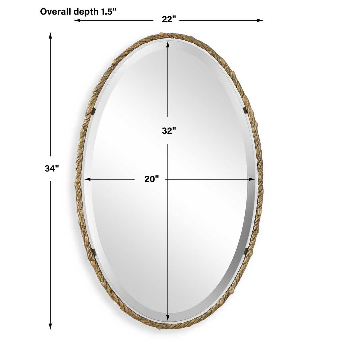 Twisted Branch Oval Mirror - available in various shapes, sizes, and frame styles | Image 6 | InSTYLE Home & Rugs
