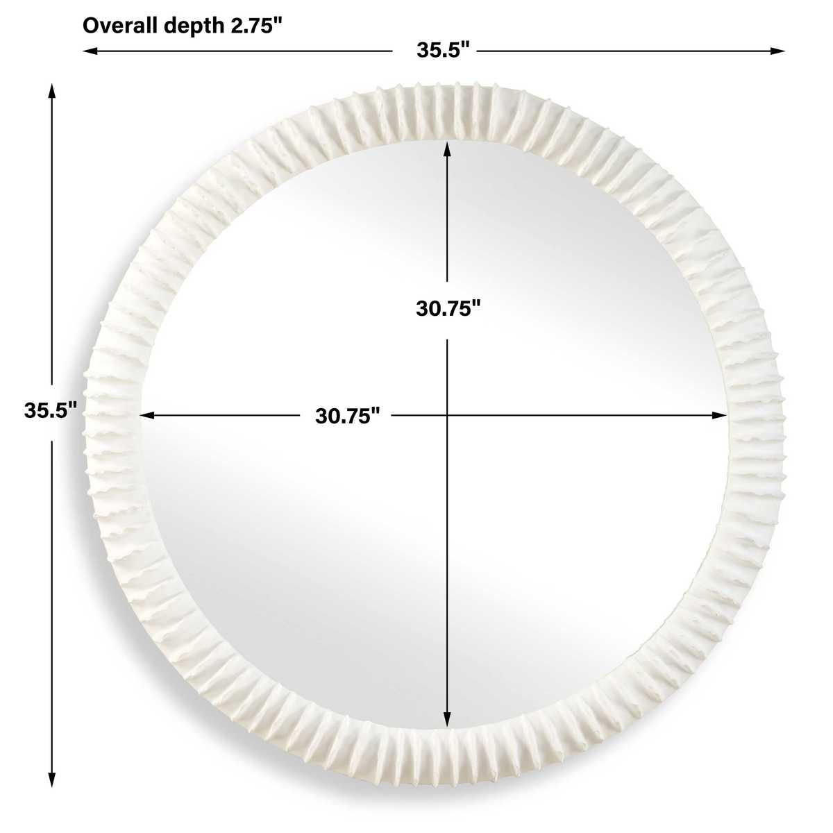 Akiko Round Mirror - perfect for enhancing light and creating a sense of space | Image 6 | InSTYLE Home & Rugs