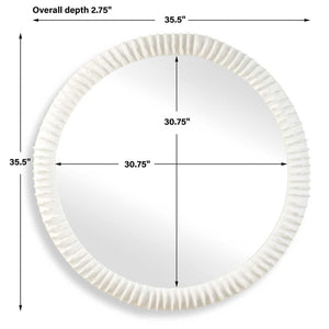 Akiko Round Mirror - perfect for enhancing light and creating a sense of space | Image 6 | InSTYLE Home & Rugs