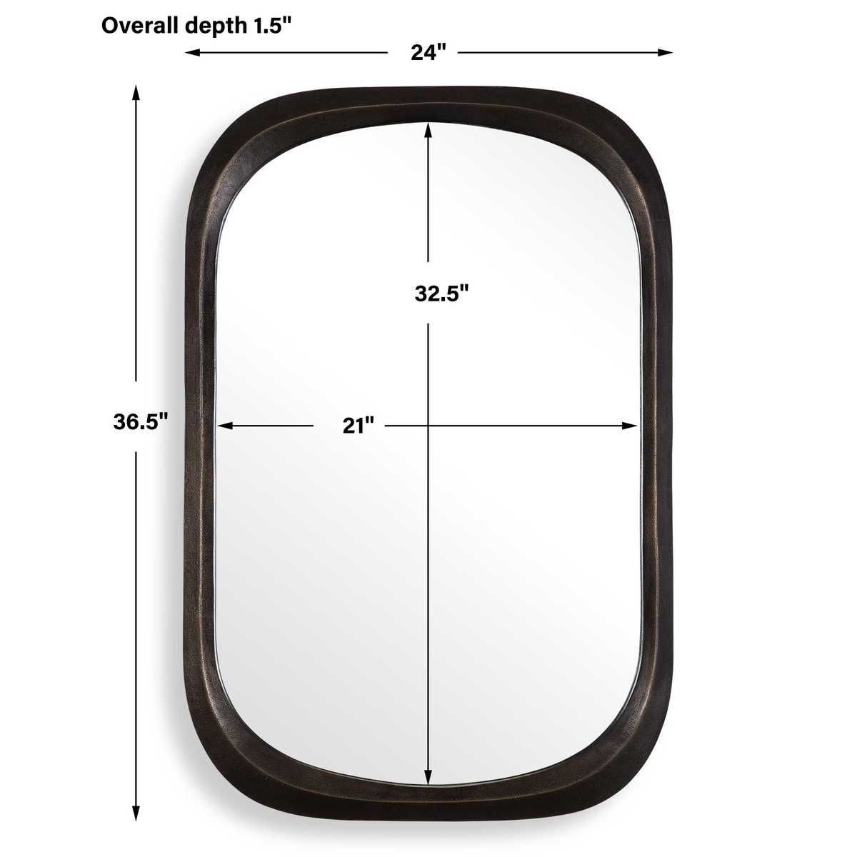 Malone Mirror, Bronze - available in various shapes, sizes, and frame styles | Image 6 | InSTYLE Home & Rugs