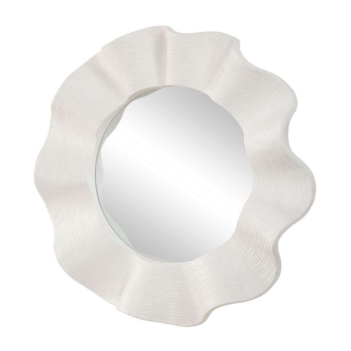 Wave Length Round Mirror - full-length mirror for creating the illusion of space and light | Image 4 | InSTYLE Home & Rugs