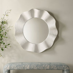 Wave Length Round Mirror - full-length mirror for creating the illusion of space and light | Image 1 | InSTYLE Home & Rugs