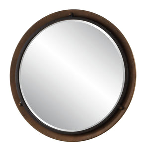 Porthole Round Mirror - modern mirror with sleek design for contemporary interiors | Image 4 | InSTYLE Home & Rugs