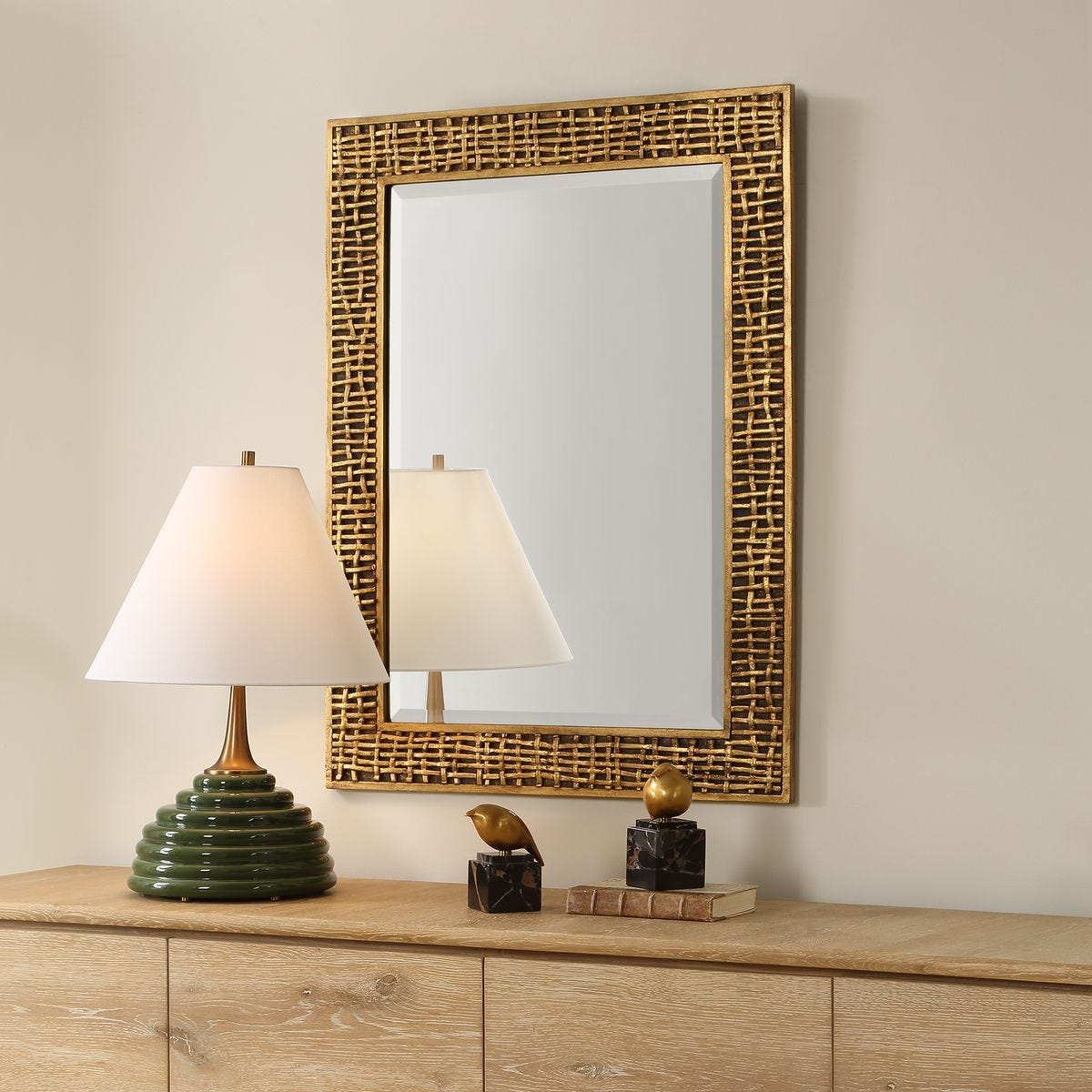 Woven In Time Mirror - available in various shapes, sizes, and frame styles | Image 3 | InSTYLE Home & Rugs