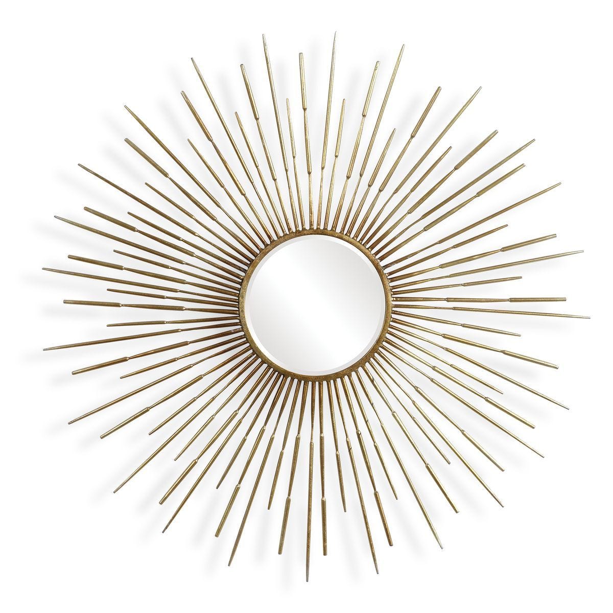 Golden Rays Round Mirror - perfect for enhancing light and creating a sense of space | Image 1 | InSTYLE Home & Rugs