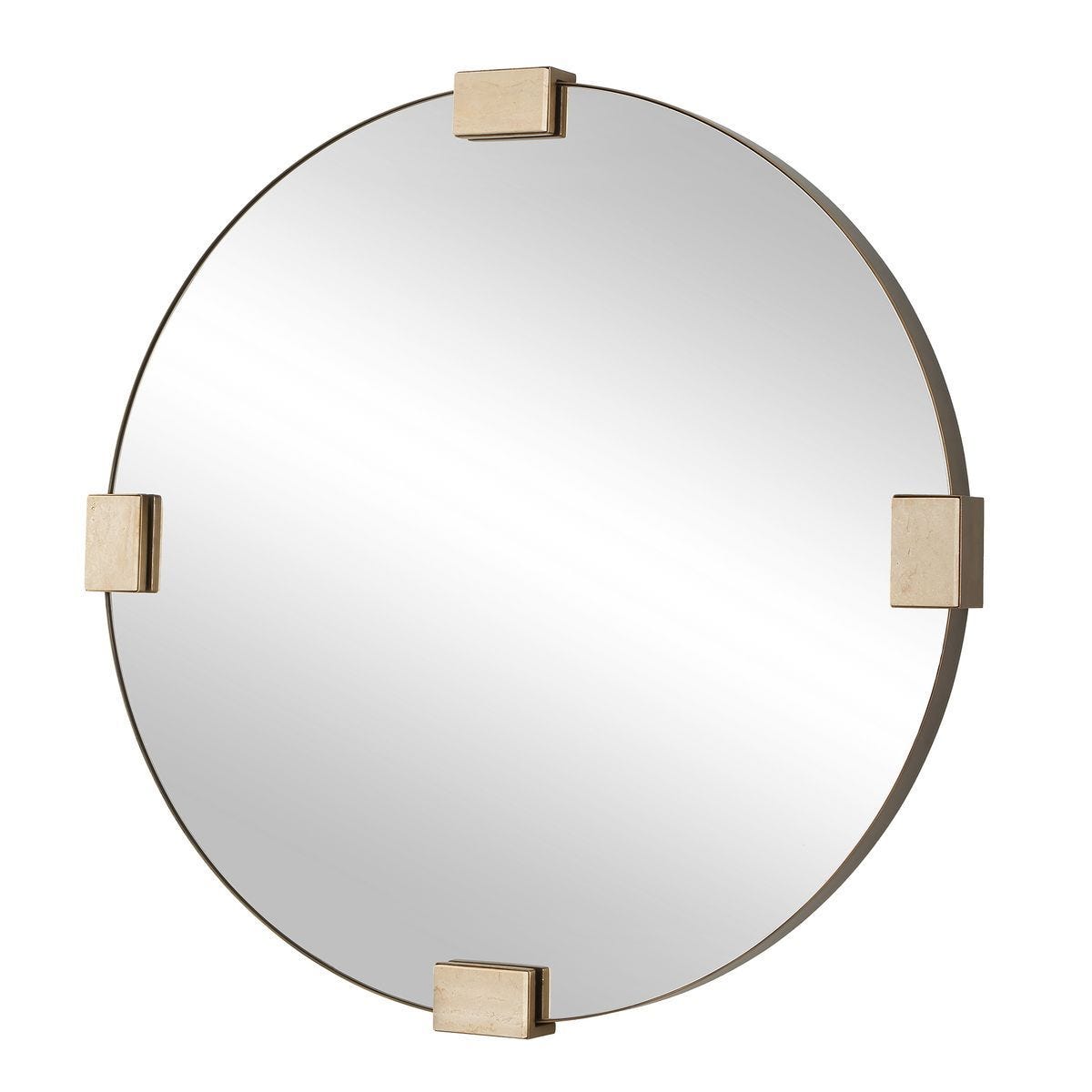 Russo Round Mirror - available in various shapes, sizes, and frame styles | Image 4 | InSTYLE Home & Rugs