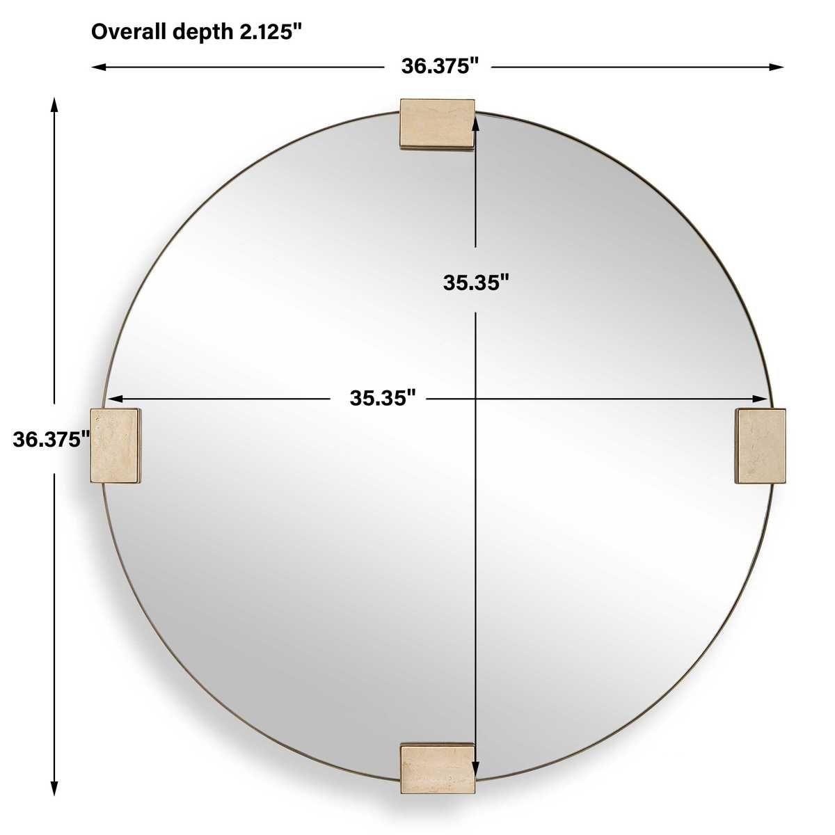Russo Round Mirror - available in various shapes, sizes, and frame styles | Image 6 | InSTYLE Home & Rugs
