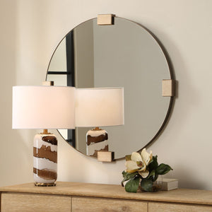 Russo Round Mirror - available in various shapes, sizes, and frame styles | Image 3 | InSTYLE Home & Rugs