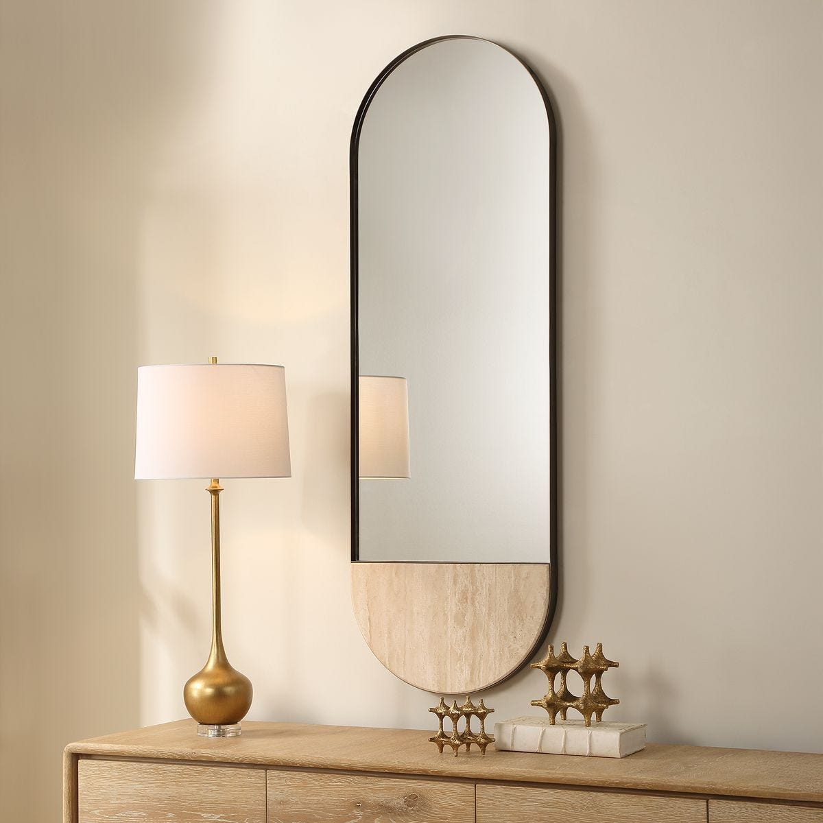 Russo Tall Oval Mirror - elegant and functional accent pieces for any room | Image 3 | InSTYLE Home & Rugs