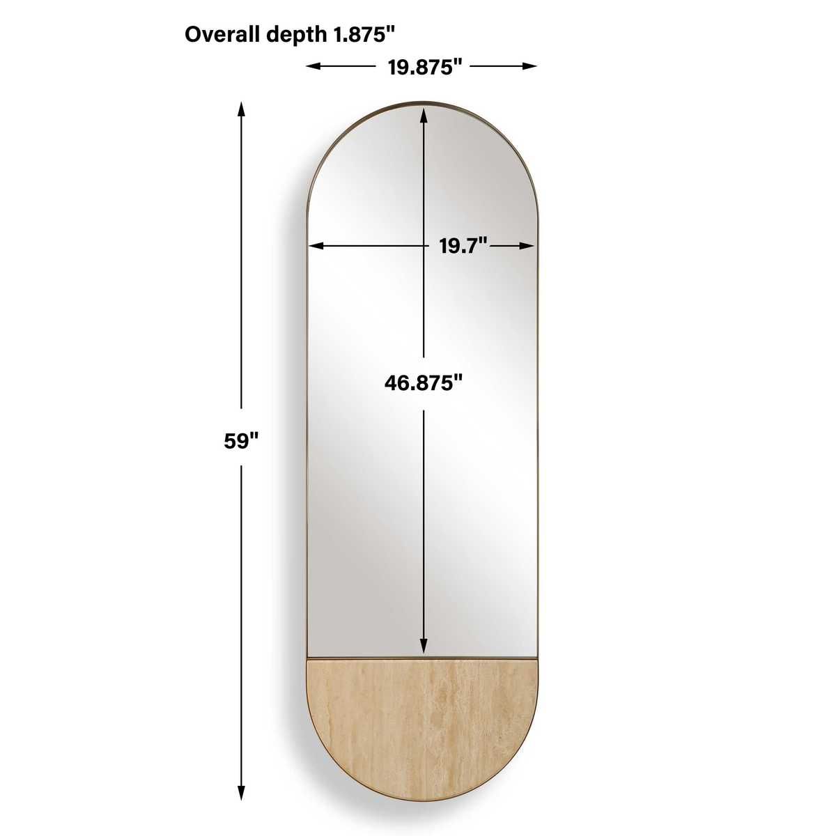 Russo Tall Oval Mirror - elegant and functional accent pieces for any room | Image 7 | InSTYLE Home & Rugs