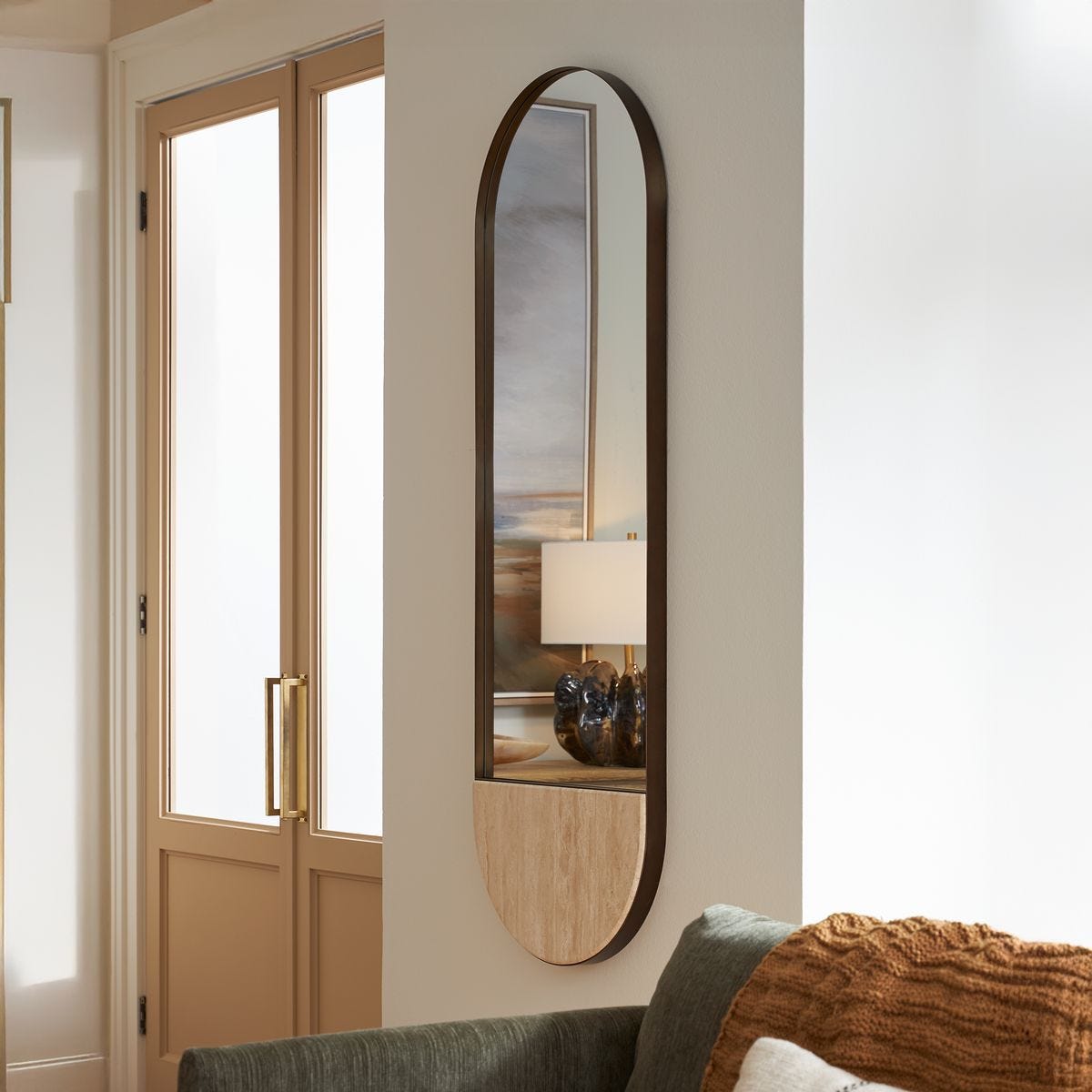 Russo Tall Oval Mirror - elegant and functional accent pieces for any room | Image 1 | InSTYLE Home & Rugs
