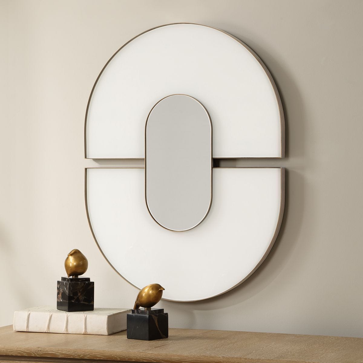 Encase Oval Mirror - available in various shapes, sizes, and frame styles | Image 3 | InSTYLE Home & Rugs