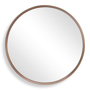 Torrado Round Mirror, Bronze - full-length mirror for creating the illusion of space and light | Image 2 | InSTYLE Home & Rugs