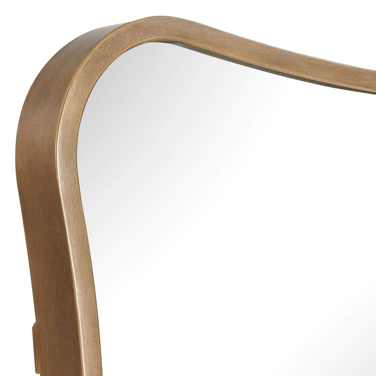 Pavia Tall Mirror, Gold - perfect for enhancing light and creating a sense of space | Image 5 | InSTYLE Home & Rugs