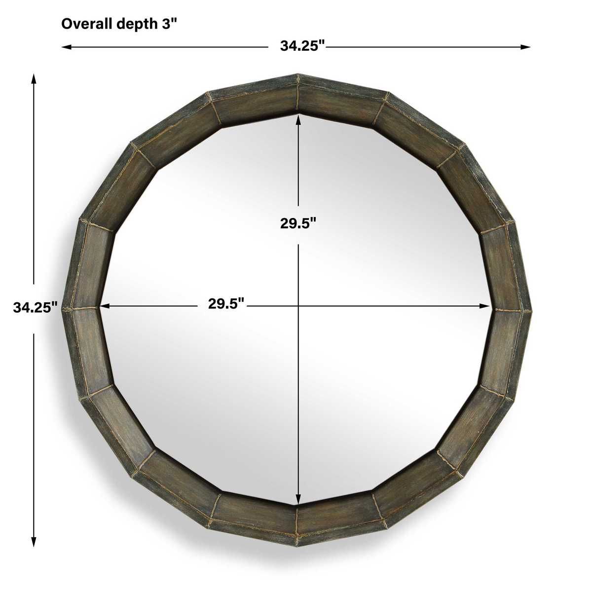 Neve Round Mirror - available in various shapes, sizes, and frame styles | Image 5 | InSTYLE Home & Rugs