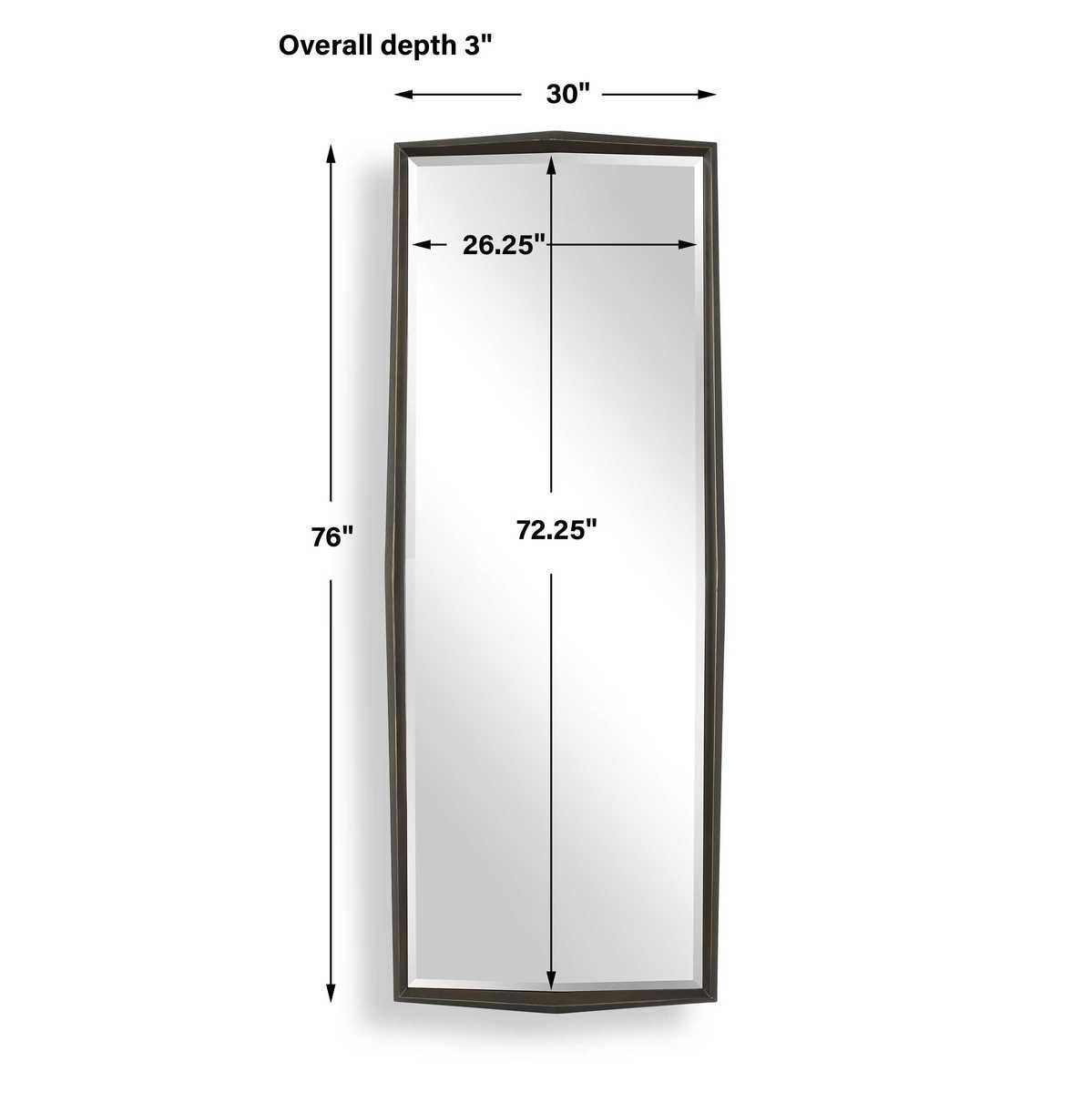 On Point Tall Mirror, Bronze - perfect for enhancing light and creating a sense of space | Image 5 | InSTYLE Home & Rugs