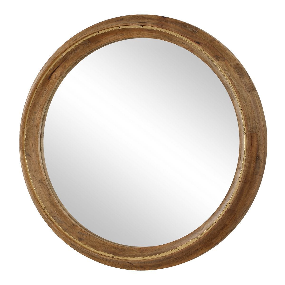 Frontier Round Mirror - modern mirror with sleek design for contemporary interiors | Image 4 | InSTYLE Home & Rugs