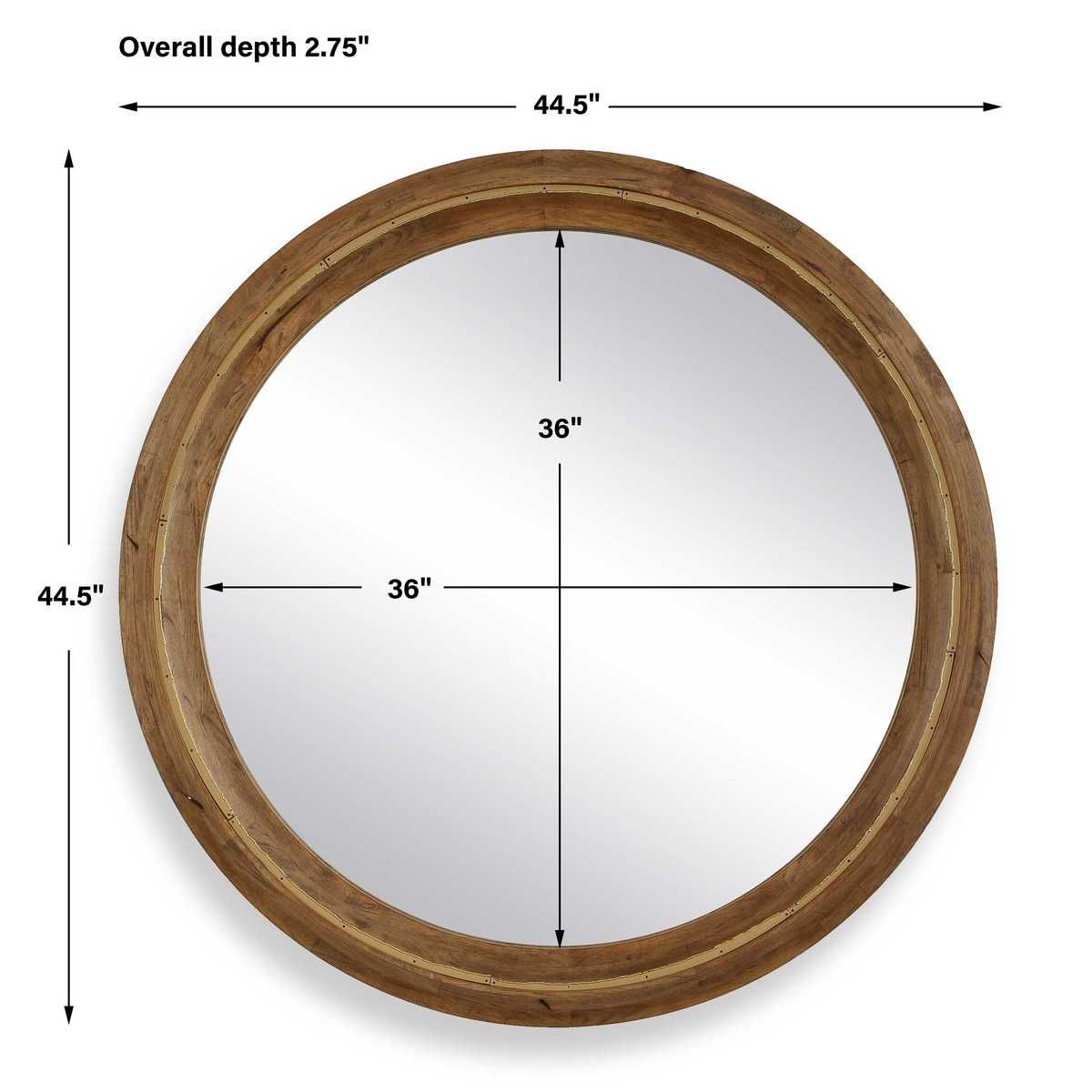Frontier Round Mirror - modern mirror with sleek design for contemporary interiors | Image 6 | InSTYLE Home & Rugs
