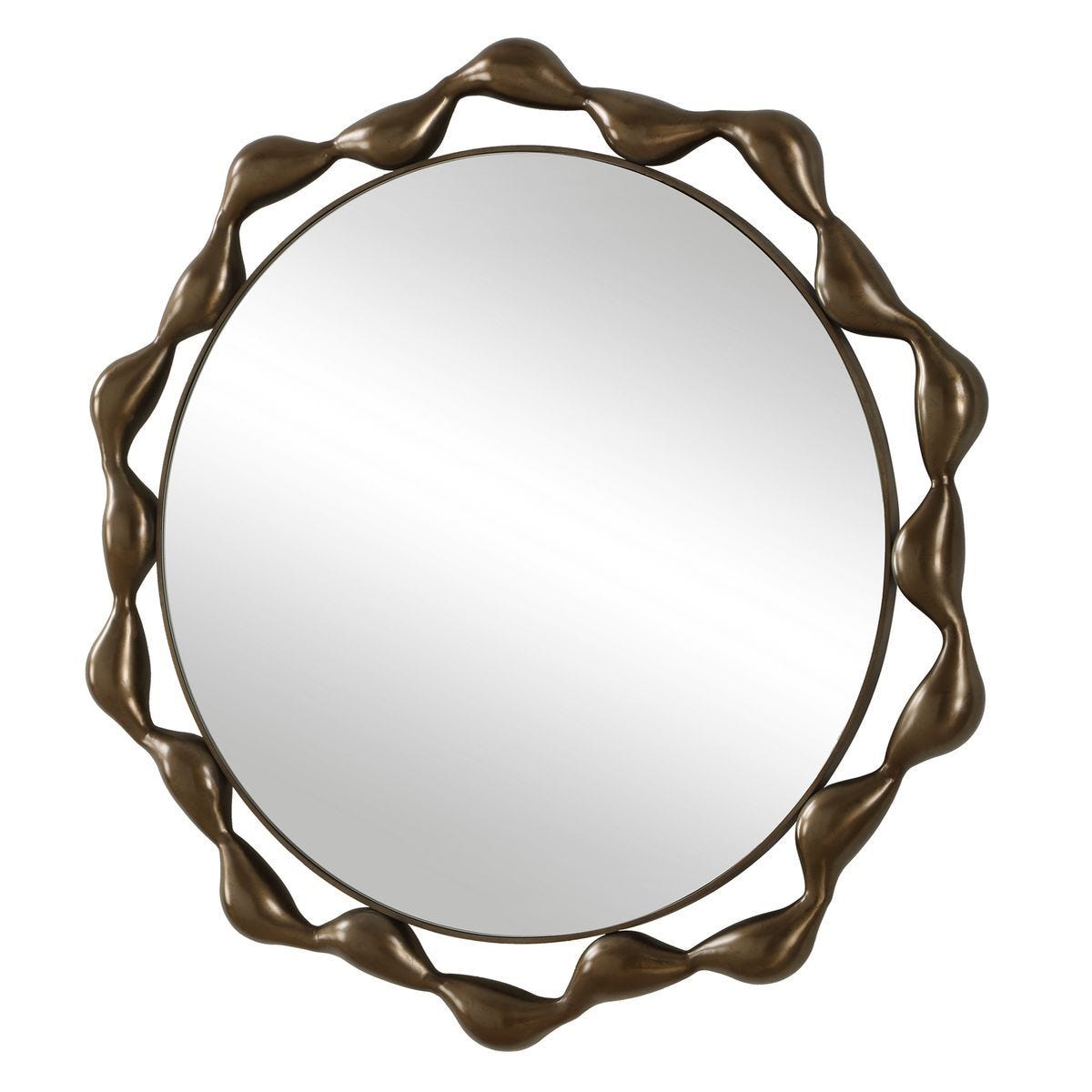 Remolino Round Mirror - modern mirror with sleek design for contemporary interiors | Image 4 | InSTYLE Home & Rugs