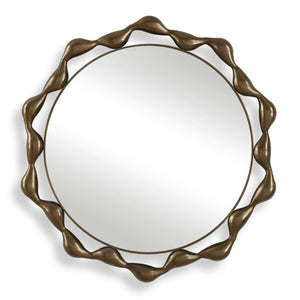 Remolino Round Mirror - modern mirror with sleek design for contemporary interiors | Image 2 | InSTYLE Home & Rugs