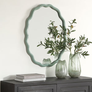 Isly Oval Mirror - perfect for enhancing light and creating a sense of space | Image 3 | InSTYLE Home & Rugs