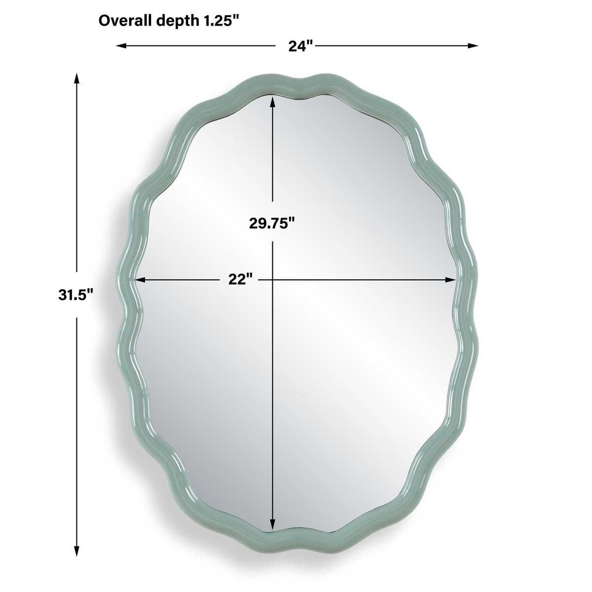 Isly Oval Mirror - perfect for enhancing light and creating a sense of space | Image 6 | InSTYLE Home & Rugs