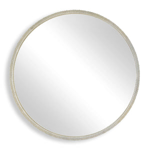 Break The Ice Round Mirror - perfect for enhancing light and creating a sense of space | Image 2 | InSTYLE Home & Rugs