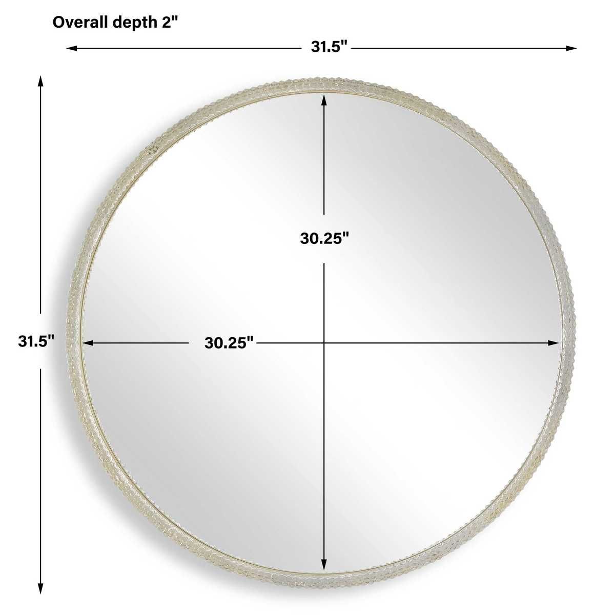Break The Ice Round Mirror - perfect for enhancing light and creating a sense of space | Image 6 | InSTYLE Home & Rugs