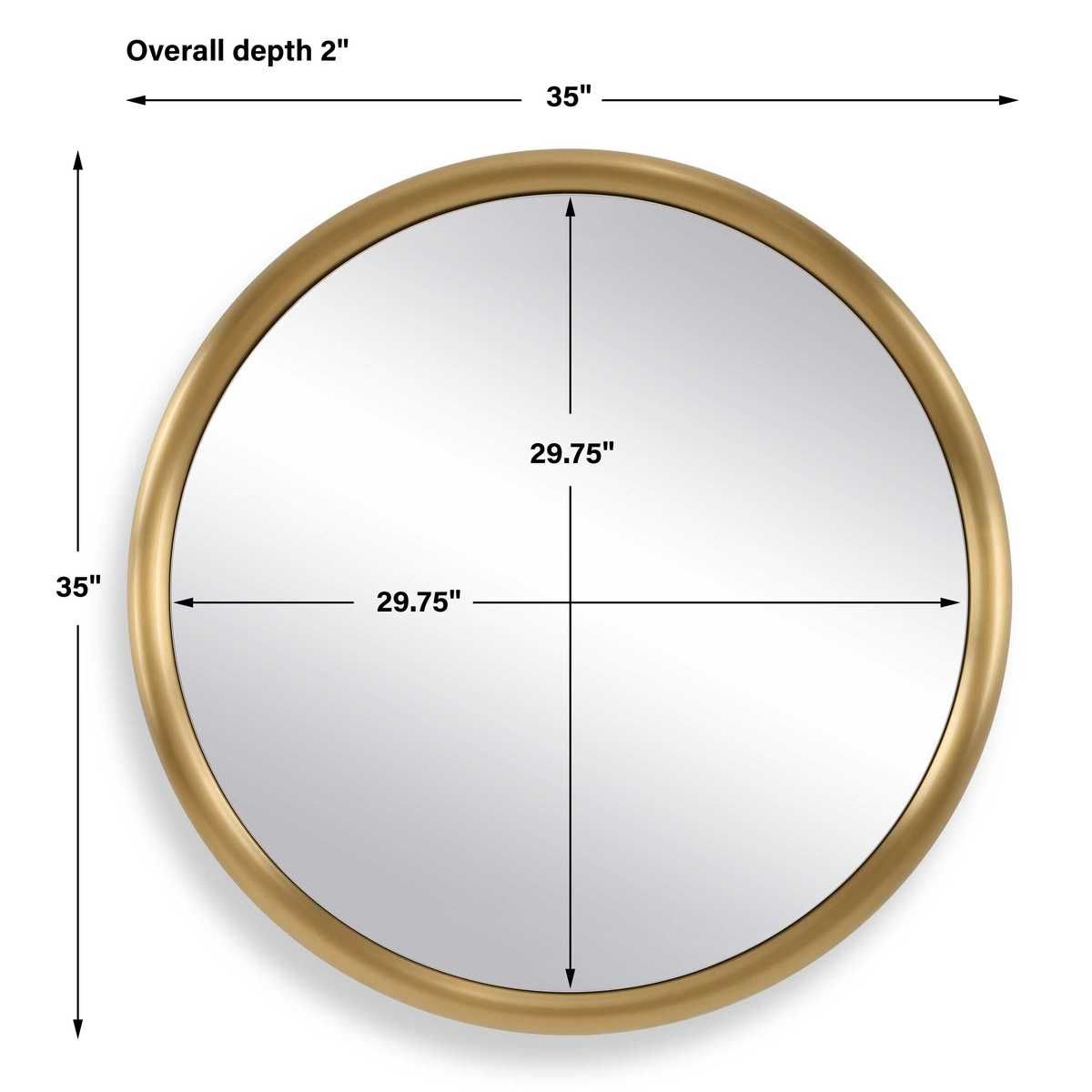 Atkinson Round Mirror - perfect for enhancing light and creating a sense of space | Image 6 | InSTYLE Home & Rugs