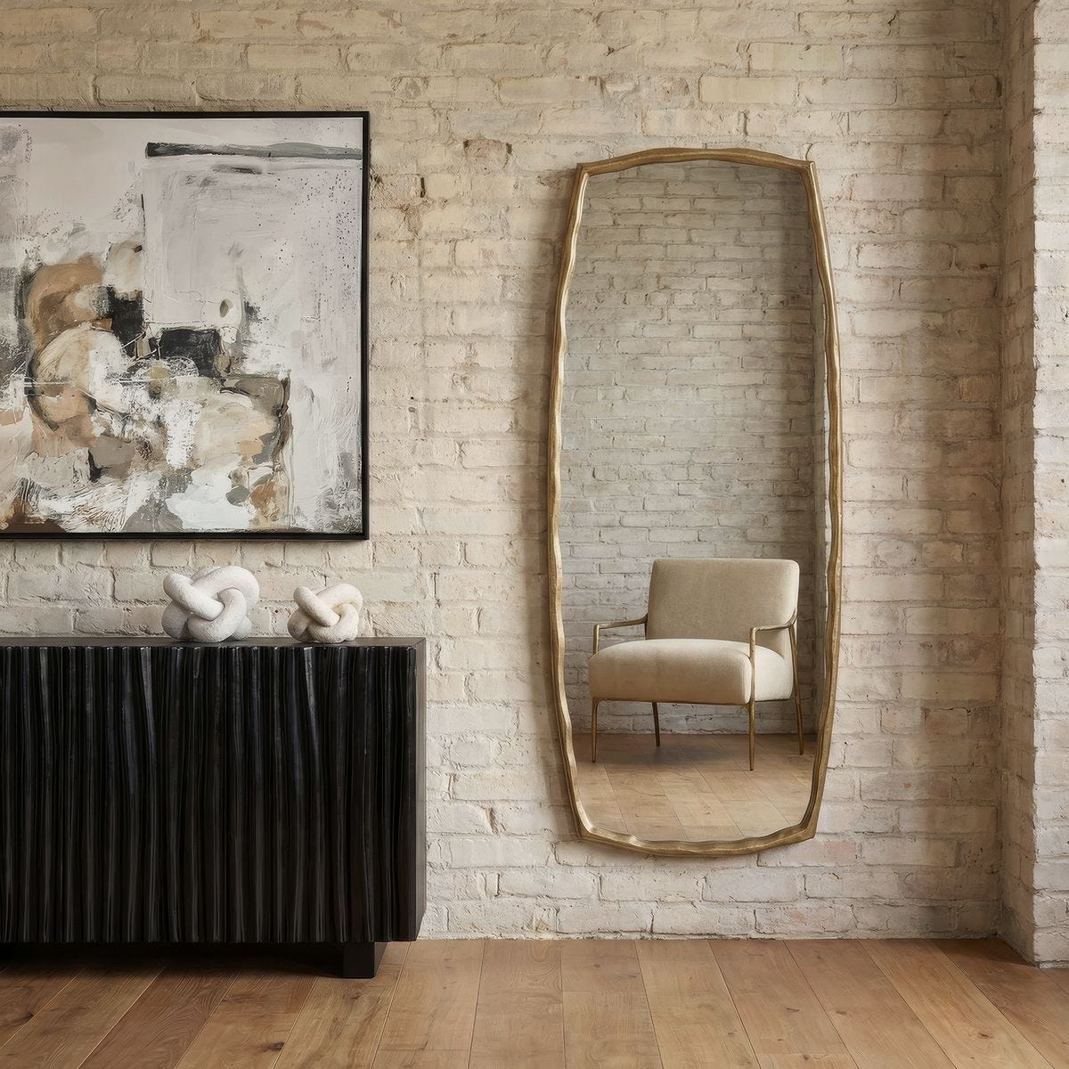 Adair Tall Mirror - full-length mirror for creating the illusion of space and light | Image 4 | InSTYLE Home & Rugs