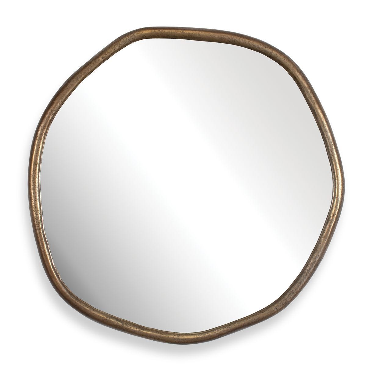 Ambrose Indoor-Outdoor Round Mirror - perfect for enhancing light and creating a sense of space | Image 1 | InSTYLE Home & Rugs