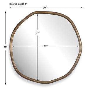 Ambrose Indoor-Outdoor Round Mirror - perfect for enhancing light and creating a sense of space | Image 4 | InSTYLE Home & Rugs