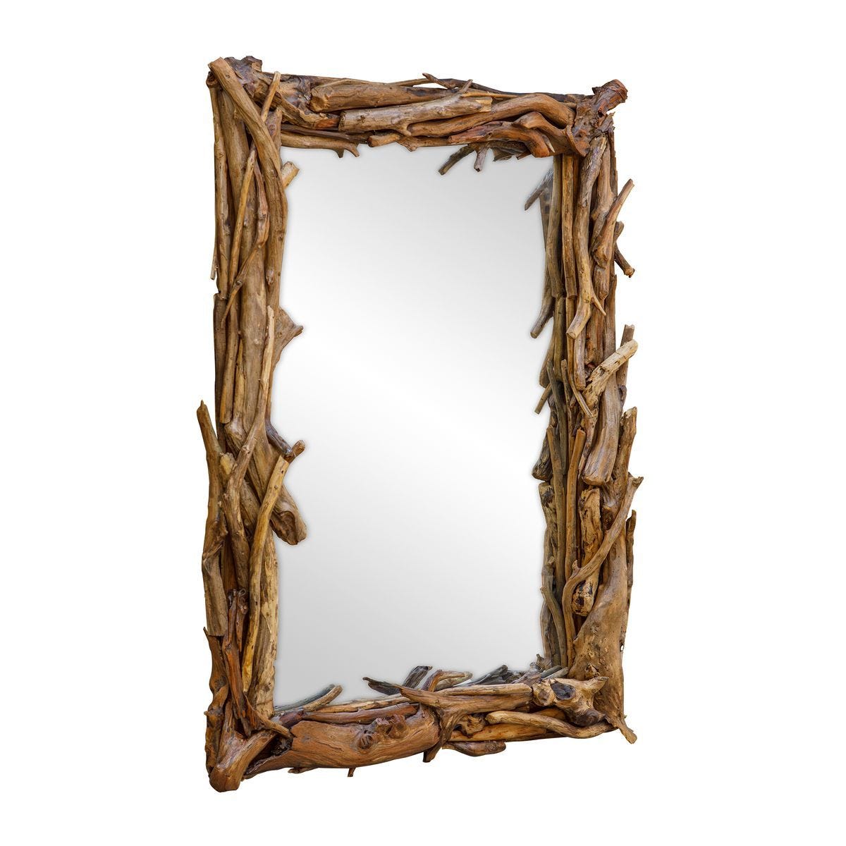 Rooted Reflection Mirror, Natural - full-length mirror for creating the illusion of space and light | Image 2 | InSTYLE Home & Rugs