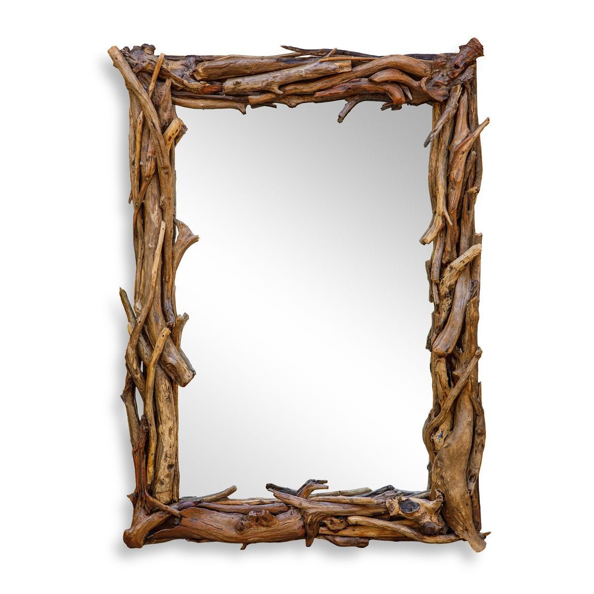Rooted Reflection Mirror, Natural - full-length mirror for creating the illusion of space and light | Image 1 | InSTYLE Home & Rugs