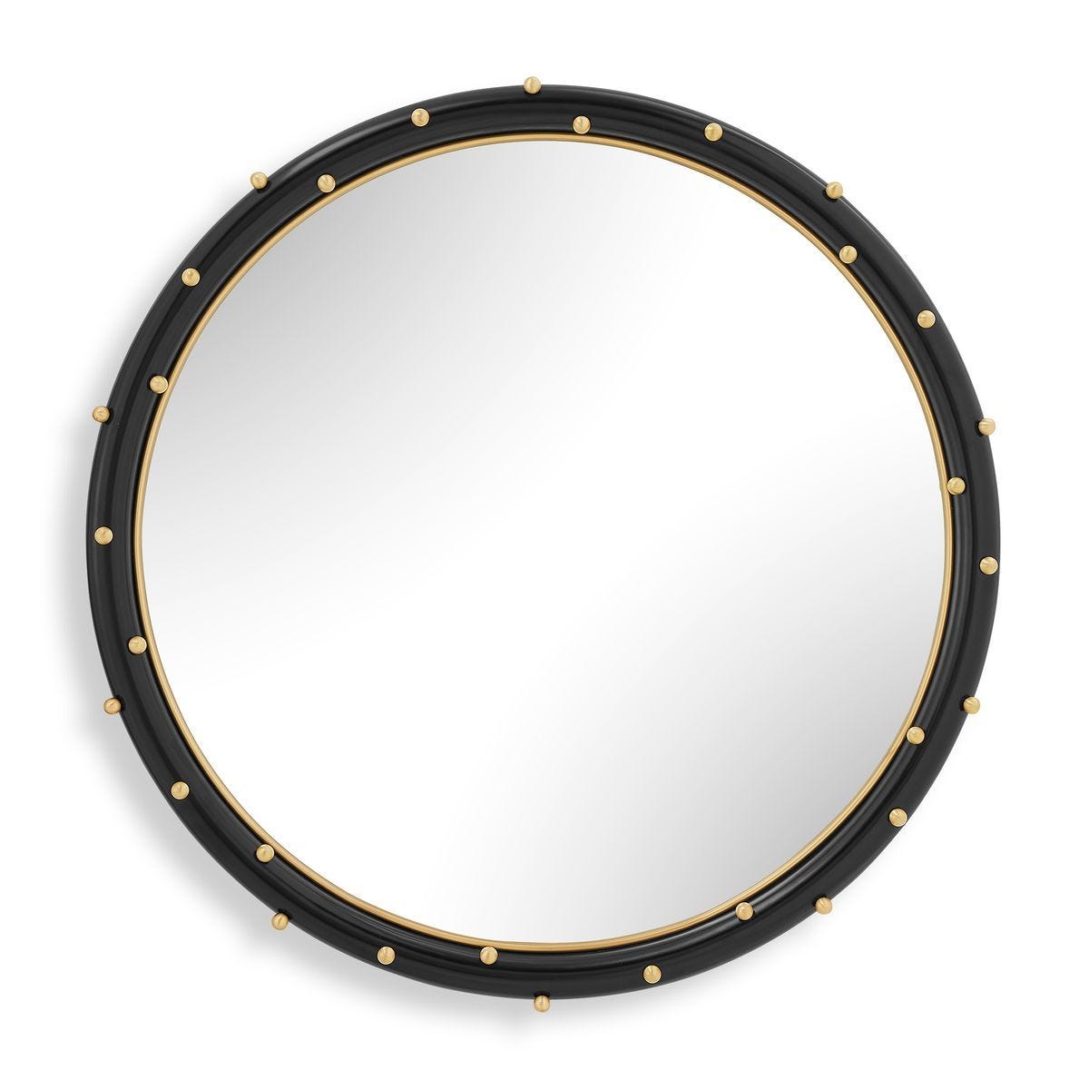 Helia Round Mirror - modern mirror with sleek design for contemporary interiors | Image 2 | InSTYLE Home & Rugs