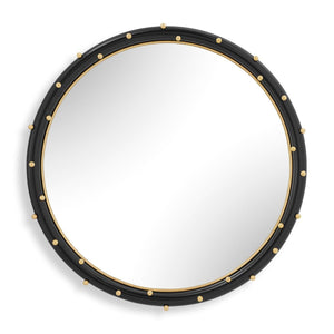 Helia Round Mirror - modern mirror with sleek design for contemporary interiors | Image 2 | InSTYLE Home & Rugs