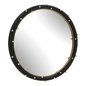 Helia Round Mirror - modern mirror with sleek design for contemporary interiors | Image 4 | InSTYLE Home & Rugs